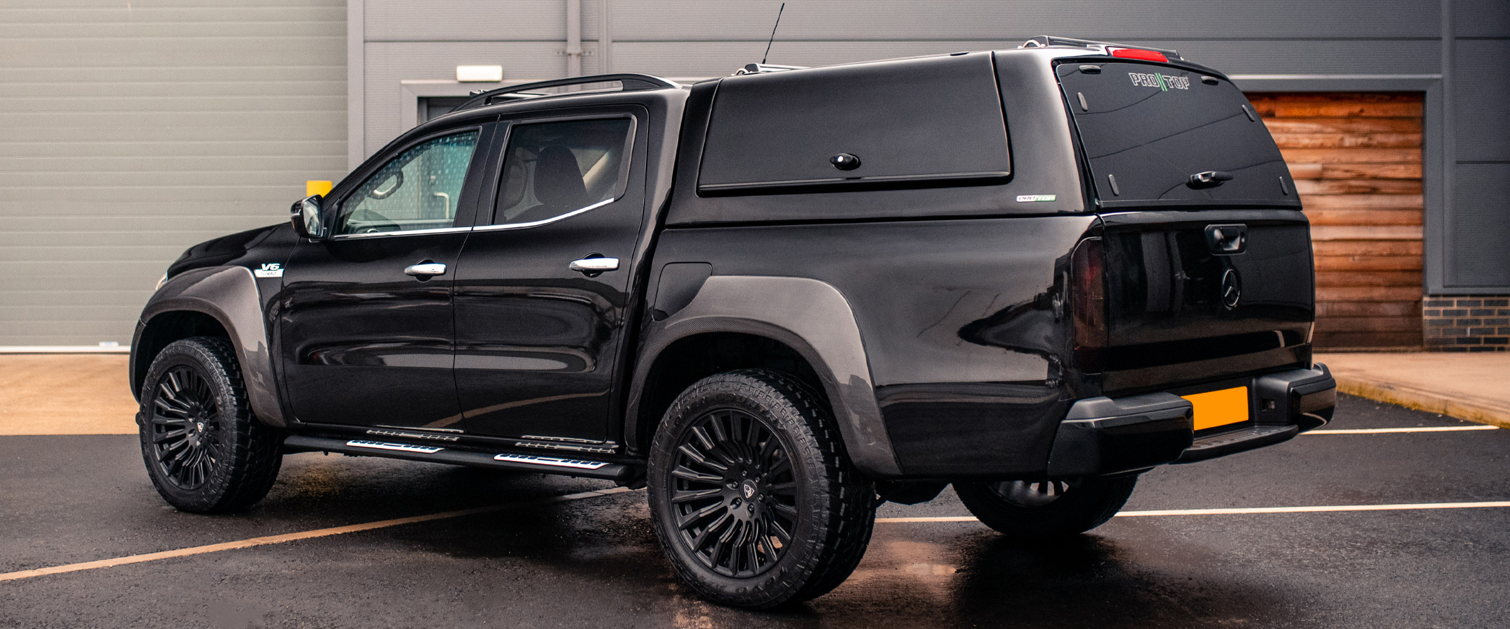 Mercedes X-Class ProTop Gullwing Canopy with Lift-Up Doors