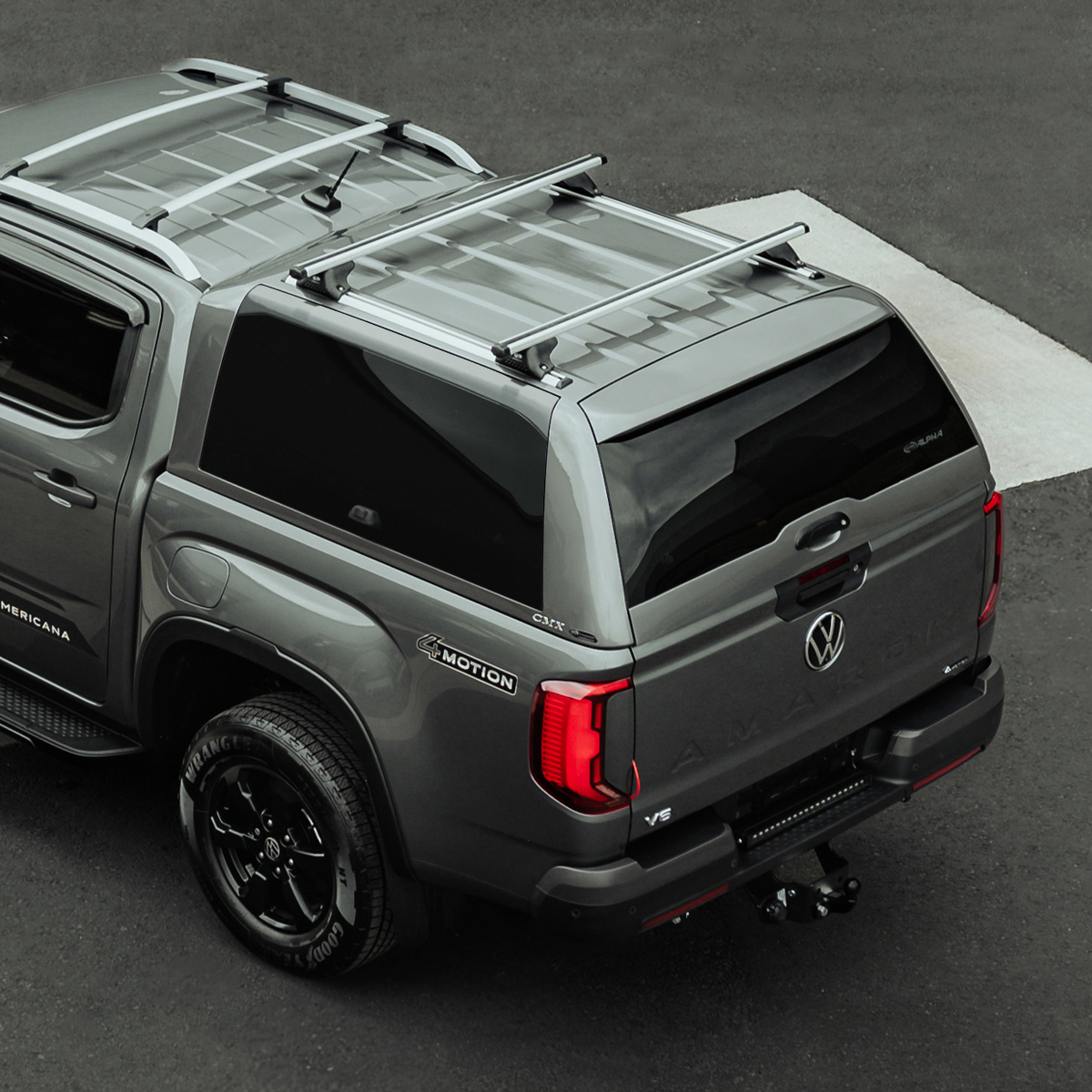 Alpha CMX with Glass Side Doors for 2023 VW Amarok